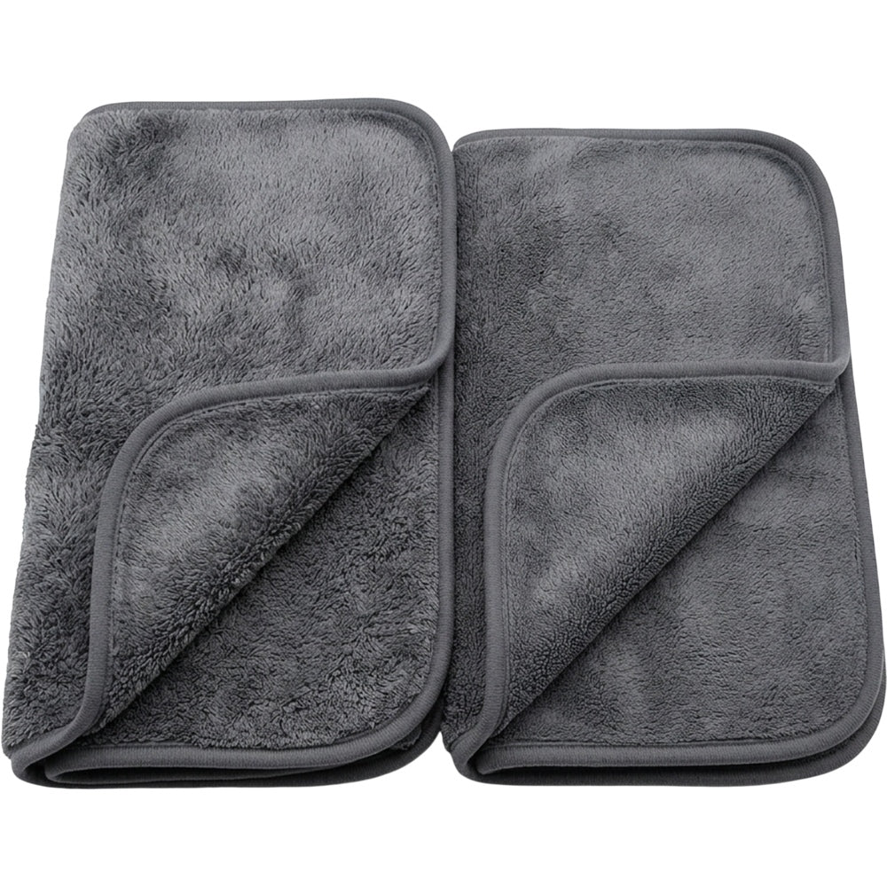 Kamxg Dryfold Dual-Pile Microfiber Car Towels 24 x 16 in Graphite 2 Pack - Product view