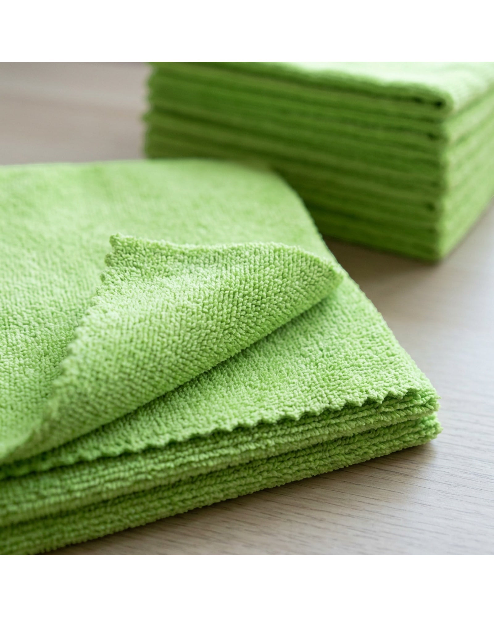 Kamxg Edgeless Auto Detailing Cloth Lime 10 Pack
