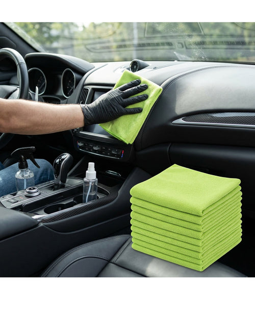 Kamxg Edgeless Auto Detailing Cloth Lime 10 Pack