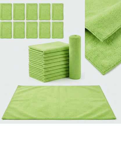 Kamxg Edgeless Auto Detailing Cloth Lime 10 Pack
