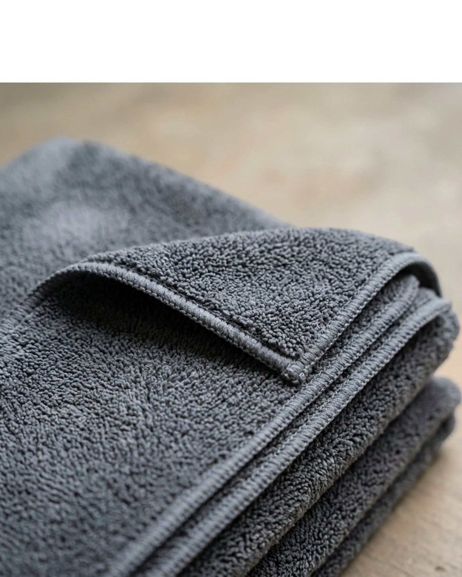 Kamxg Plush Microfiber Car Drying Towel Graphite 3 Pack